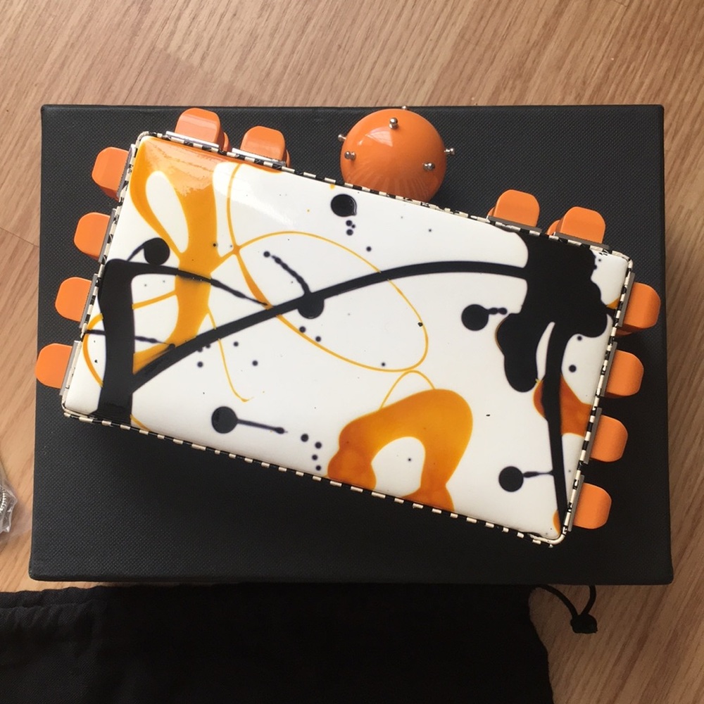 BRAND NEW Tonya Hawkes Jackson Pollock clutch